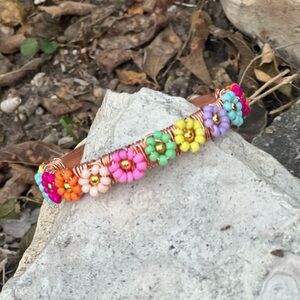 Handmade flower bracelet